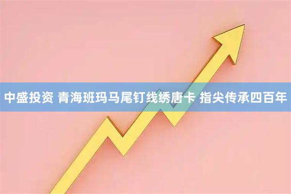 中盛投资 青海班玛马尾钉线绣唐卡 指尖传承四百年