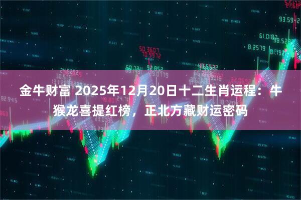 金牛财富 2025年12月20日十二生肖运程:牛猴龙喜提红榜,正北方藏财运密码
