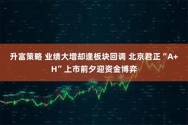 升富策略 业绩大增却逢板块回调 北京君正“A+H”上市前夕迎资金博弈